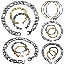 Edelstahl Herren Armband Armkette Armreif Panzerkette Figaro Glieder Kette Biker