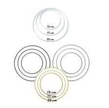 2x Metall-Ringe 10-20 cm Ø