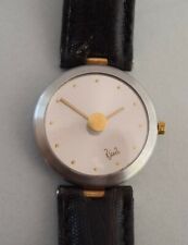 BUNZ Collection Quarz Armbanduhr Damenuhr Edelstahl/Gold Lederarmband