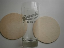 Bierglas Germania Gold, evtl. Chemnitz, Hersel, Wissen/Sieg, Dortmund, Wiesbaden