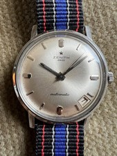 Vintage Zenith 2600 Automatic Armbanduhr Stahl Kal. 2532 PC- 34 mm ca. 1965