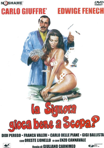 Die frau spielt gut besen - die, besen?