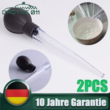 2x Große Pipette mit Skala Kunststoff Tropfen messen Küche Backen Pipette Tooluz