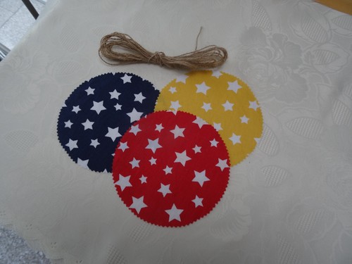 Stoff deckchen set - 12, /
