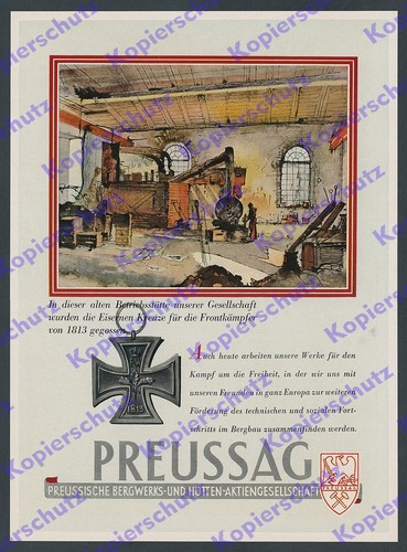 Reklame preussag montan - or.,