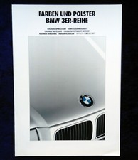 BMW 3er, E 36, Prospekt 1.1992. Farben und Polster 316i, 318i, 320i, 325i 325 td