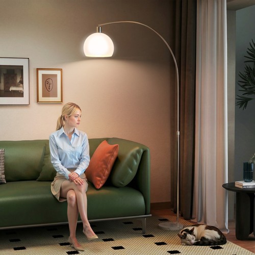 Homcom stehlampe wohnzimmer - stehlampe, im