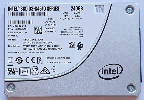 Festplatte intel ssd s4510 - intel,