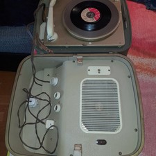Plattenspieler mit Lautsprecher - alt u. gebraucht - 50er Jahre- Funktionsfähig