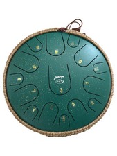 ZenaDrum Zungentrommel 13 Noten Handpan Tank Drum Grün Musikinstrument