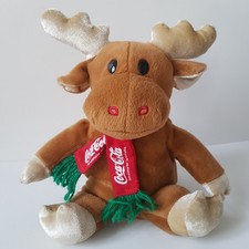 Coca Cola Elch Rudi Plüschtier Stofftier McDonalds aus 2001 mit Musik
