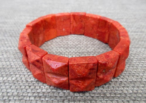 Rotes korallen armband - rotes,