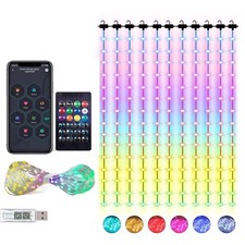 LED Vorhang Lichter 16 Mio. Farben APP Sync mit Musik  Lichterkettenvorhang IP65