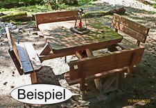 Bauplan Holz Garten Picknick Sitzgruppe
