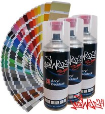 3 Dosen 2K-Acryl-Lackspray RAL 1018 Zinkgelb, in 4 Glanzstufen, je 400ml