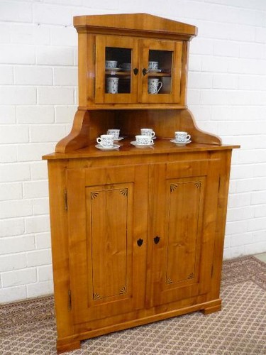 Eckschrank biedermeier kirsche - biedermeier,