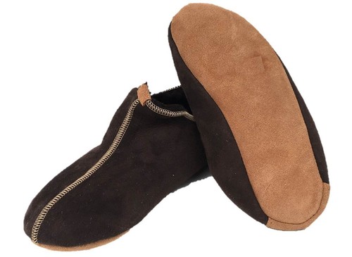 Lammfell leder mokassin - lammfell,