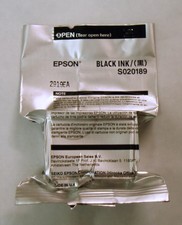 Original Epson S020189 Tinte Black / Schwarz für Stylus Color 740 / 760 / 1160