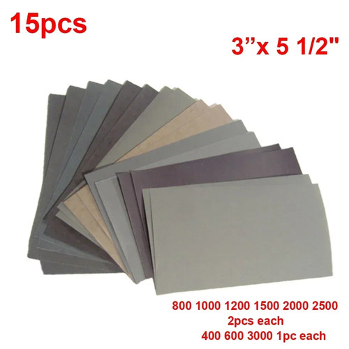Teiliges schleifpapier set - 15-teiliges,