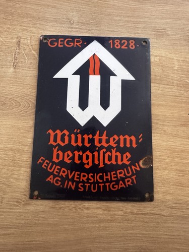Antikes emaille schild - antikes,