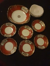 Altes MEITO PORZELLAN Gebäckschalen Handmalerei Japan Foreign 