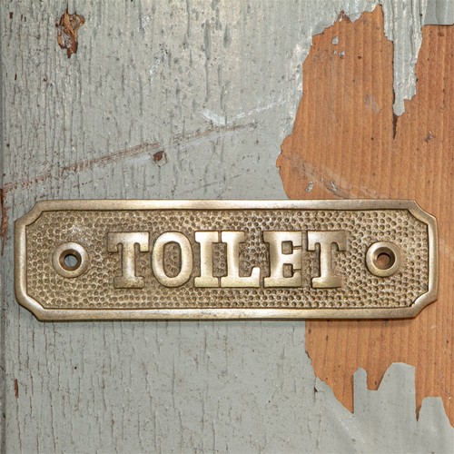 Schild toilet wc aus - "toilet",,
