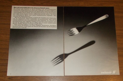 Seltene werbung swissair - werbung,