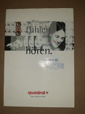 Quadral Katalog / Prospekt