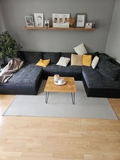 Sofa mit Schlaffunktion, Stoff, Grau