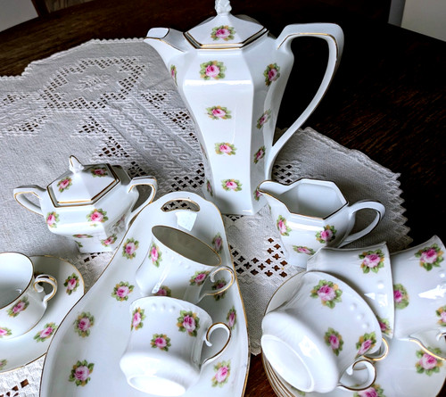 Antik jugendstil mokka - jugendstil, mokka-