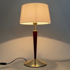 Tischleuchte Messing Holz
