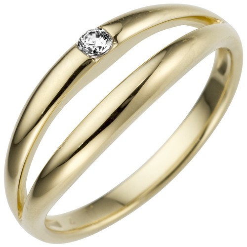 Damen ring 585er gelbgold - ring, gold