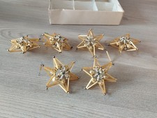 6x  Wunderschöner Christbaumschmuck * Sterne * 50er/60er Jahre * Weihnachten