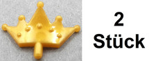 2x LEGO 33322 Minifigur Zubehör Krone Tiara 5 Spitzen Perl-Gold