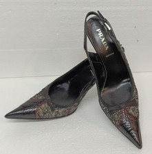 Prada, Vero Cuoio, Heels, mehrfarbig, Größe 38, gebraucht, Italy