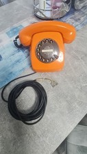 70er Kult Post Telefon FeTAp 611-2a BP Wählscheibe Orange Retro Vintage  70er