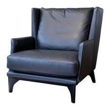 Bielefelder Werkstätten Sessel Polo Lounge Leder Provence 3 Schiefer 