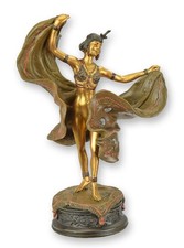 Bronzeskulptur einer Tänzerin