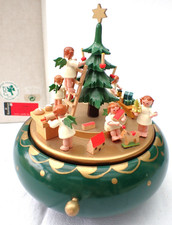 Holz Spieluhr Spieldose Reuge Seiffen Erzgebirge "Engelheimlichkeit" R. Gläser