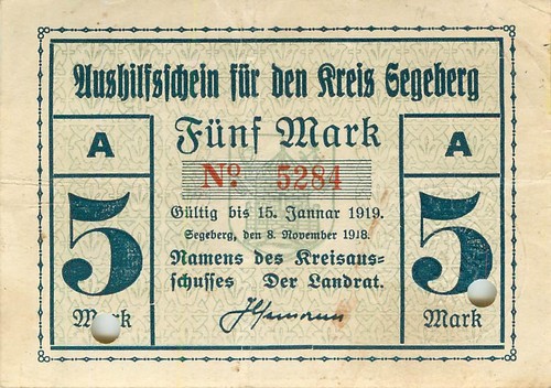 Segeberg kreis mark 1918 - kreis,