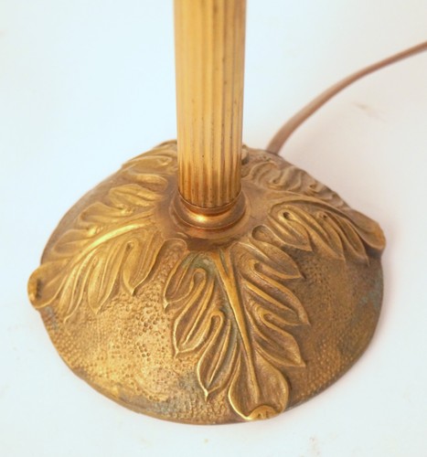 Unikat art déco - déco, messinglampe