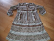 Linea Tesini Kleid, Hippie Style, Gr. 46, NEU. Baumwolle, Vintage. Stickerei.