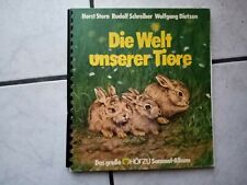 Die Welt unserer Tiere  -Hörzu Klebebilder Album -70 er Jahre 