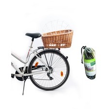 Aumüller Fahrrad-Tierkorb mit Halter + Schutzhaube - Gepäckträgermontage Hund