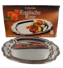 WMF Servierplatte „Englische Rose“ 37×22 cm • Cromargan 18/10 ?️?Neuwertig