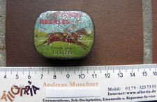 NADELDOSE für Grammophon-Schellack-needle tin-WINNER-JOCKEY PFERDERENNEN Nadeln