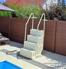 Pool Innentreppe COMFORT Treppe Innen 4 Stufen Pooltreppe Schwimmbadleiter