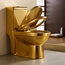 Gold WC  Waschbecken Keramik