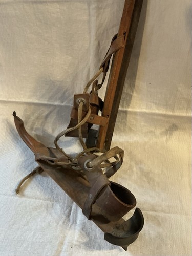Schlittschuhe antik holz - schlittschuhe, mit