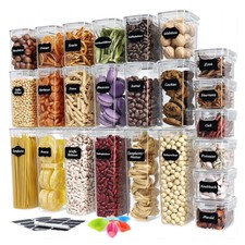 24＋4 Set Vorratsdosen Aufbewahrungsbox Küche Organizer Luftdicht Vorratsbehälter